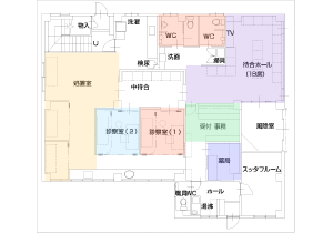 皮膚科の設計図面事例