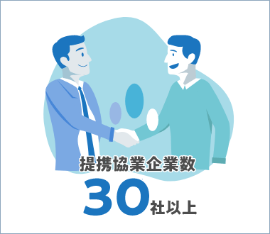 提携協業企業数 25社以上